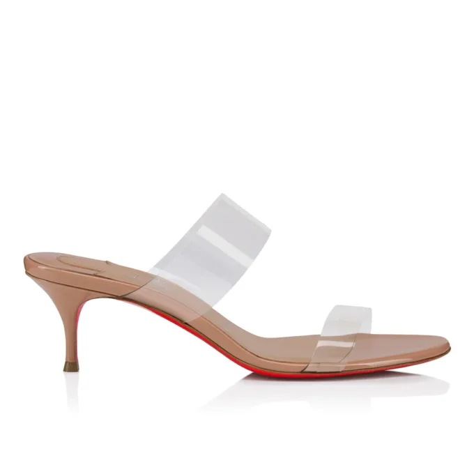 Just Nothing – Mules da 55 mm – TPU e pelle di vitello verniciata – Blush – Donna Just Nothing – Mules da 55 mm – TPU e pelle di vitello verniciata – Blush – Donna