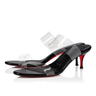 Just Nothing – Mules da 55 mm – TPU e pelle di vitello verniciata – Nero – Donna Just Nothing – Mules da 55 mm – TPU e pelle di vitello verniciata – Nero – Donna