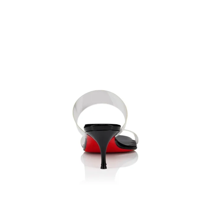 Just Nothing – Mules da 55 mm – TPU e pelle di vitello verniciata – Nero – Donna Just Nothing – Mules da 55 mm – TPU e pelle di vitello verniciata – Nero – Donna