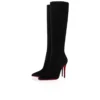 Kate Botta – Stivali da 100 mm – Pelle di vitello scamosciata – Nero