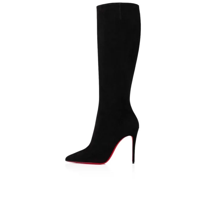 Kate Botta – Stivali da 100 mm – Pelle di vitello scamosciata – Nero