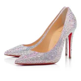 Kate Strass – Décolleté da 100 mm – Pelle scamosciata metallizzata – Versione Ab – Donna Kate Strass – Décolleté da 100 mm – Pelle scamosciata metallizzata – Versione Ab – Donna