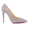 Kate Strass – Décolleté da 100 mm – Pelle scamosciata metallizzata – Versione Ab – Donna Kate Strass – Décolleté da 100 mm – Pelle scamosciata metallizzata – Versione Ab – Donna
