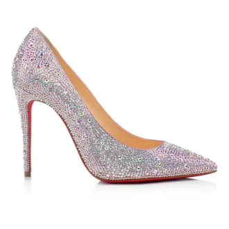 Kate Strass – Décolleté da 100 mm – Pelle scamosciata metallizzata – Versione Ab – Donna Kate Strass – Décolleté da 100 mm – Pelle scamosciata metallizzata – Versione Ab – Donna
