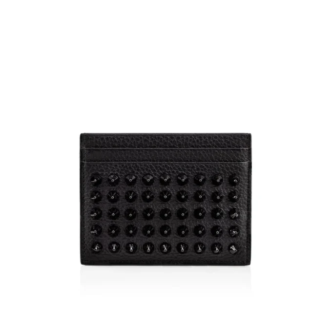 Kios – Portacarte – Pelle di vitello e borchie – Nero Kios – Portacarte – Pelle di vitello e borchie – Nero