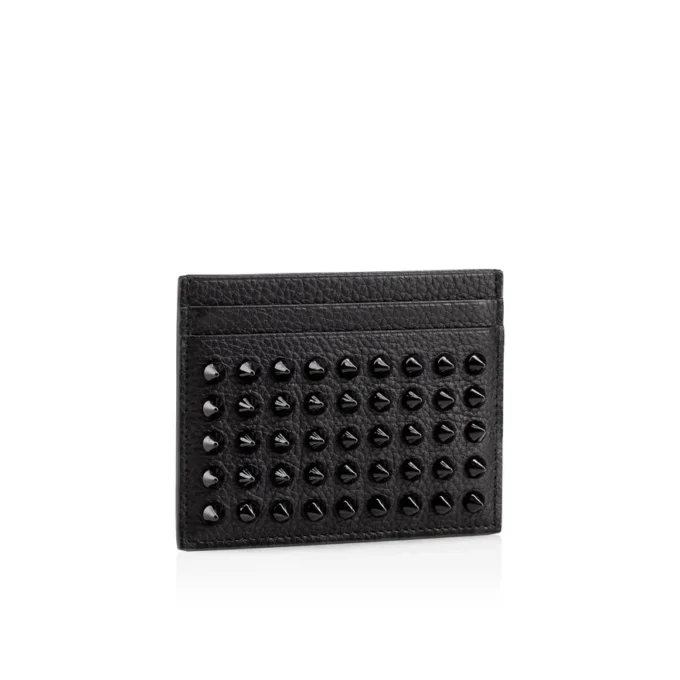 Kios – Portacarte – Pelle di vitello e borchie – Nero Kios – Portacarte – Pelle di vitello e borchie – Nero