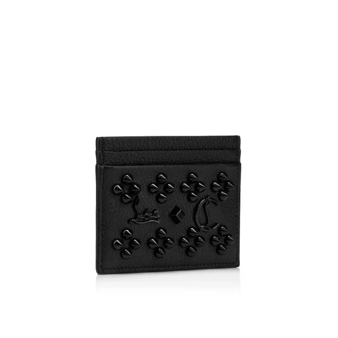 Kios – Portacarte – Pelle di vitello martellata e borchie Loubinthesky – Nero Kios – Portacarte – Pelle di vitello martellata e borchie Loubinthesky – Nero