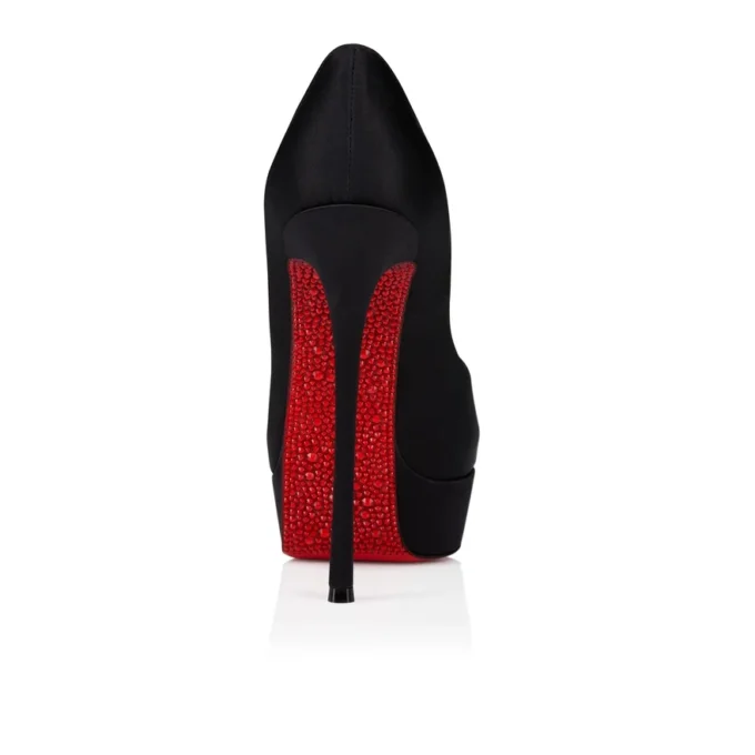 Lady Peep Suola Strass – Décolleté da 150 mm – Raso crêpe – Nero – Donna Lady Peep Suola Strass – Décolleté da 150 mm – Raso crêpe – Nero – Donna