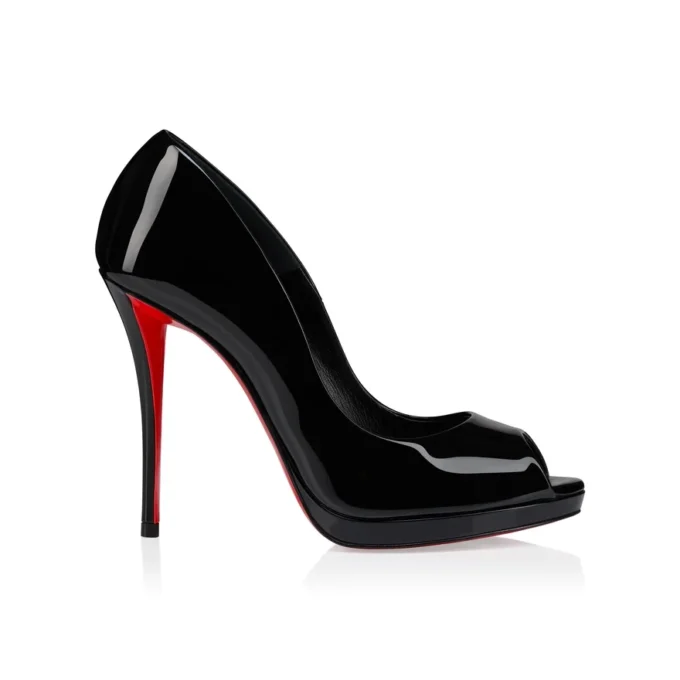 Lady Z – Décolleté da 120 mm – Pelle di vitello verniciata – Nero – Donna