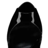 Lady Z – Décolleté da 120 mm – Pelle di vitello verniciata – Nero – Donna