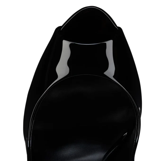 Lady Z – Décolleté da 120 mm – Pelle di vitello verniciata – Nero – Donna