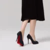 Lady Z Suola Strass – Décolleté da 120 mm – Raso crêpe – Nero – Donna Lady Z Suola Strass – Décolleté da 120 mm – Raso crêpe – Nero – Donna