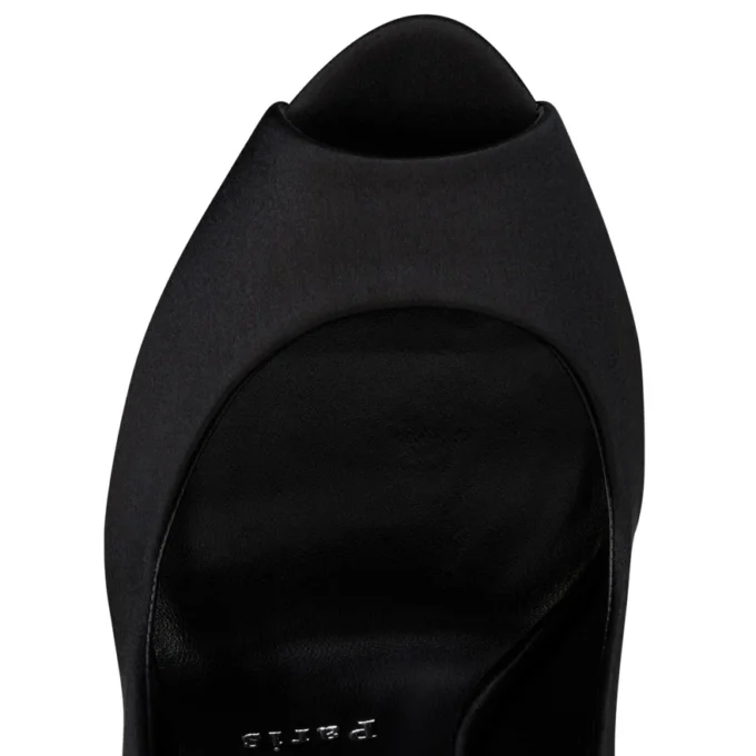 Lady Z Suola Strass – Décolleté da 120 mm – Raso crêpe – Nero – Donna Lady Z Suola Strass – Décolleté da 120 mm – Raso crêpe – Nero – Donna