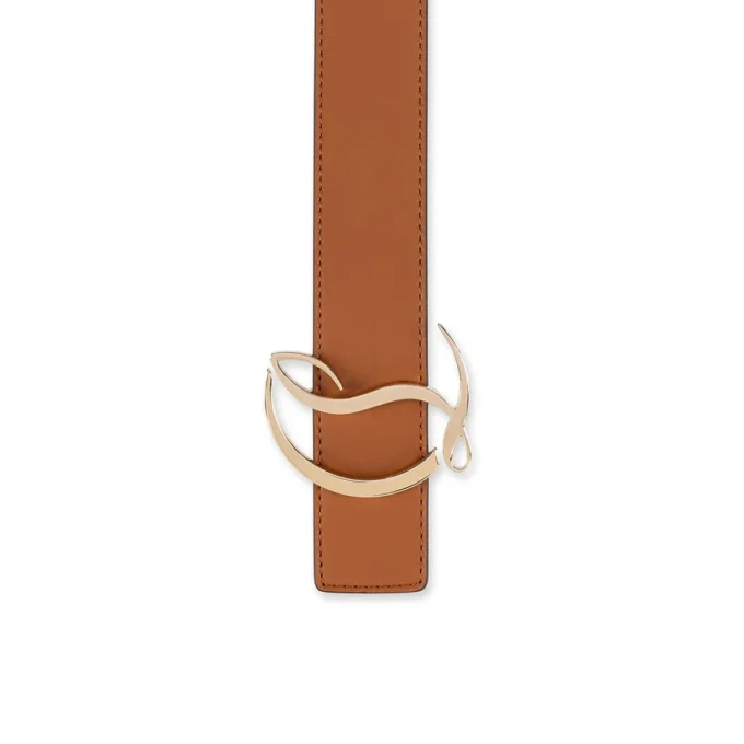 Logo CL – Cintura – Pelle di vitello – Marrone Logo CL – Cintura – Pelle di vitello – Marrone