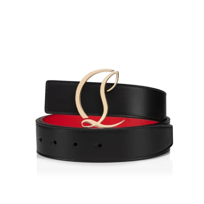 Logo CL – Cintura – Pelle di vitello – Nero Logo CL – Cintura – Pelle di vitello – Nero