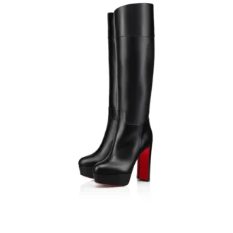 Loo Botta Alta – Stivali da 130 mm – Pelle di vitello – Nero – Donna