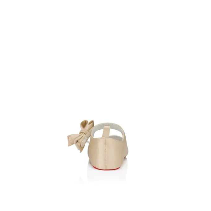 Lou Babe – Ballerine – Raso crepe – Beige pastello – Bambini Lou Babe – Ballerine – Raso crepe – Beige pastello – Bambini