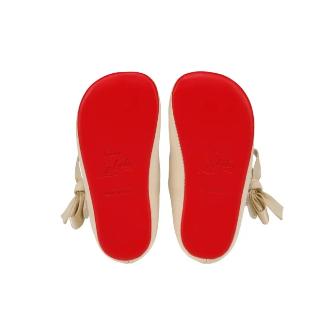 Lou Babe – Ballerine – Raso crepe – Beige pastello – Bambini Lou Babe – Ballerine – Raso crepe – Beige pastello – Bambini
