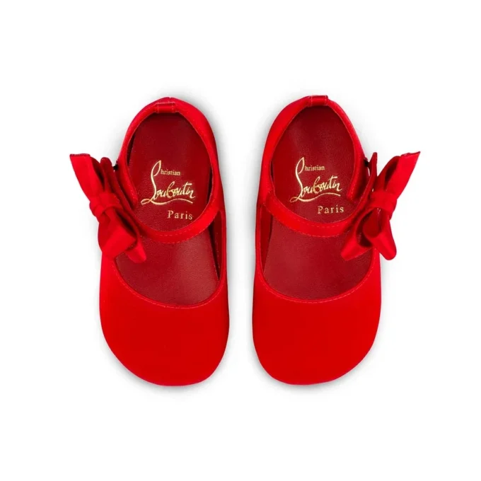 Lou Babe – Ballerine – Raso crepe – Loubi – Bambino