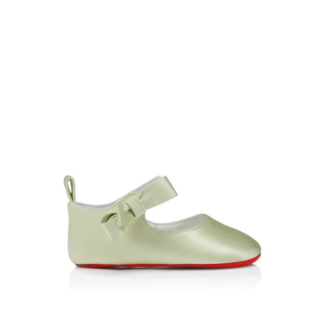 Lou Babe – Ballerine – Raso crepe – Pastello Manuka – Baby