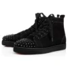 Lou Spikes – Sneakers alte – Pelle scamosciata e borchie – Nero – Uomo Lou Spikes – Sneakers alte – Pelle scamosciata e borchie – Nero – Uomo