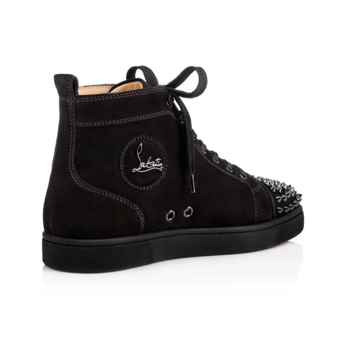 Lou Spikes – Sneakers alte – Pelle scamosciata e borchie – Nero – Uomo Lou Spikes – Sneakers alte – Pelle scamosciata e borchie – Nero – Uomo