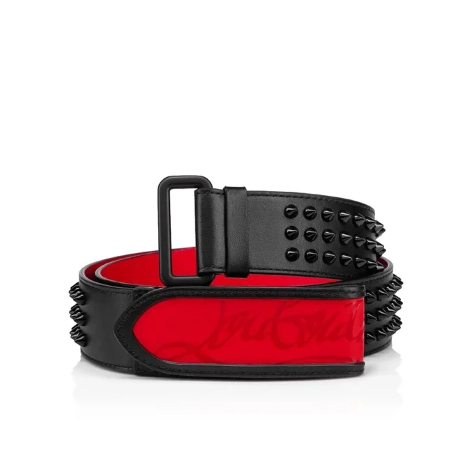 Loubi – Cintura – Pelle di vitello e borchie – Nero Loubi – Cintura – Pelle di vitello e borchie – Nero