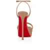 Loubi Queen Alta – Sandali con cinturini da 150 mm – Pelle nappa – Blush – Donna