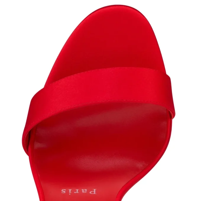 Loubi Queen Alta – Sandali con cinturini da 150 mm – Raso crêpe – Loubi – Donna Loubi Queen Alta – Sandali con cinturini da 150 mm – Raso crêpe – Loubi – Donna