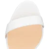 Loubi Queen – Sandali con cinturini da 100 mm – Pelle nappa – Bianco – Donna