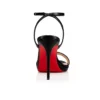 Loubi Queen – Sandali con cinturini da 100 mm – Pelle nappa – Nero – Donna