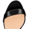 Loubi Queen – Sandali con cinturini da 100 mm – Pelle nappa – Nero – Donna