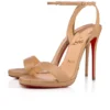 Loubi Queen – Sandali da 120 mm – Pelle nappa – Nude 1 – Donna