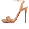 Loubi Queen – Sandali da 120 mm – Pelle nappa – Nude 1 – Donna