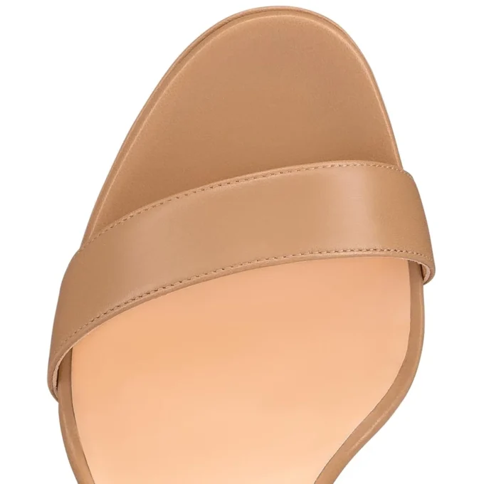 Loubi Queen – Sandali da 120 mm – Pelle nappa – Nude 1 – Donna