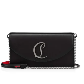 Loubi54 – Pochette – Pelle di vitello e metallo – Nero