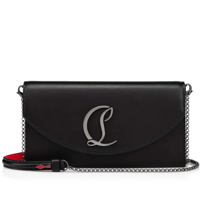 Loubi54 – Pochette – Pelle di vitello e metallo – Nero Loubi54 – Pochette – Pelle di vitello e metallo – Nero