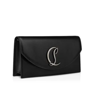 Loubi54 – Pochette – Pelle di vitello e metallo – Nero