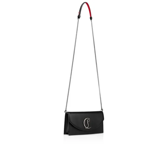 Loubi54 – Pochette – Pelle di vitello e metallo – Nero Loubi54 – Pochette – Pelle di vitello e metallo – Nero
