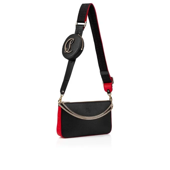 Loubila – Borsa a tracolla – Pelle di vitello martellata e pelle di vitello liscia – Nero Loubila – Borsa a tracolla – Pelle di vitello martellata e pelle di vitello liscia – Nero