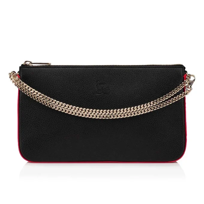 Loubila – Borsa a tracolla – Pelle di vitello martellata e pelle di vitello liscia – Nero Loubila – Borsa a tracolla – Pelle di vitello martellata e pelle di vitello liscia – Nero