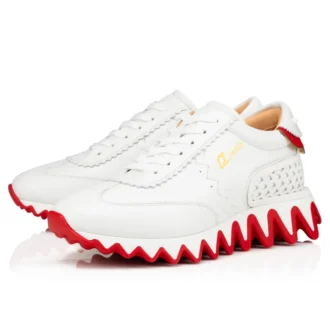Loubishark – Sneakers – Pelle di vitello e neoprene – Bianco – Donna Loubishark – Sneakers – Pelle di vitello e neoprene – Bianco – Donna