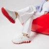 Loubishark – Sneakers – Pelle di vitello e neoprene – Bianco – Donna Loubishark – Sneakers – Pelle di vitello e neoprene – Bianco – Donna