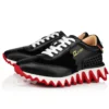 Loubishark – Sneakers – Pelle di vitello e veau velours – Nero – Donna