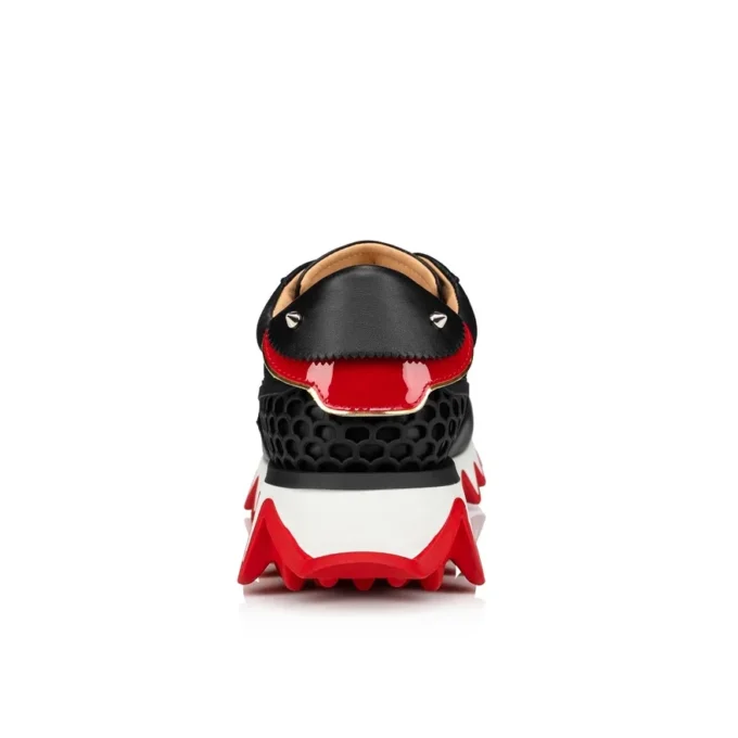 Loubishark – Sneakers – Pelle di vitello e veau velours – Nero – Donna