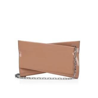 Loubitwist – Pochette – Pelle verniciata – Blush