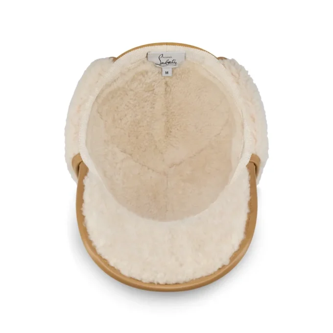 Loubiwood – Cappellino – Pelle di agnello nappa e shearling – Beige Loubiwood – Cappellino – Pelle di agnello nappa e shearling – Beige