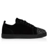 Louis Jr P Perla – Sneakers – Pelle di vitello scamosciata e strass – Nero – Uomo Louis Jr P Perla – Sneakers – Pelle di vitello scamosciata e strass – Nero – Uomo