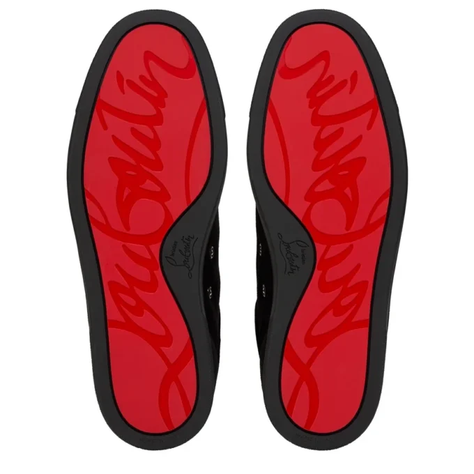 Louis Jr P Perla – Sneakers – Pelle di vitello scamosciata e strass – Nero – Uomo Louis Jr P Perla – Sneakers – Pelle di vitello scamosciata e strass – Nero – Uomo
