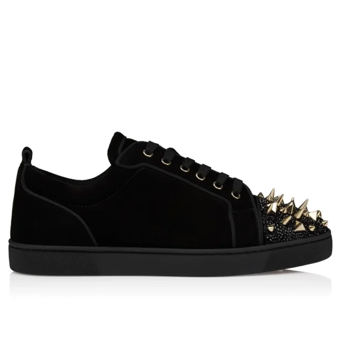 Louis Junior P Pik Pik Strass – Sneakers – Pelle di vitello scamosciata – Nero – Uomo Louis Junior P Pik Pik Strass – Sneakers – Pelle di vitello scamosciata – Nero – Uomo